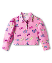 Load image into Gallery viewer, Butterfly Printed Woven Top and Waffle Culotte Pant Set