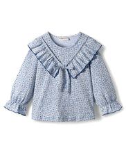 Load image into Gallery viewer, Cotton Floral Printed Ruffled Top and Pant Set
