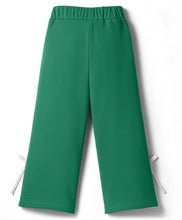 Load image into Gallery viewer, Solid Terry Side Taped with Bow Sweatshirt and Pant Co-ord Set