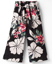 Load image into Gallery viewer, Floral Shirt Style Crop Top Belted Palazzo Co-ord Set