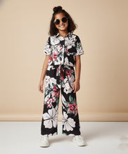 Load image into Gallery viewer, Floral Shirt Style Crop Top Belted Palazzo Co-ord Set