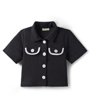 Load image into Gallery viewer, Waffle Solid Crop Top Flap Skort Set