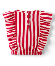 Load image into Gallery viewer, Striped Frilled Top Belted Palazzo Co-ord Set