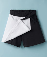Load image into Gallery viewer, Color Block Cotton Solid Crop Top Skort Set