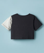 Load image into Gallery viewer, Color Block Cotton Solid Crop Top Skort Set