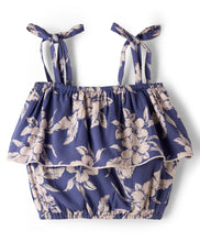 Load image into Gallery viewer, Floral Printed Straped Frilled Top Skort Co-ord Set