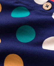 Load image into Gallery viewer, Polka Printed Crop Shirt Waffle Culotte Pant Set