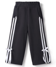 Load image into Gallery viewer, Waffle Fabric Solid Crop Top Culotte Pant Co-ord Set with Tape Detailing