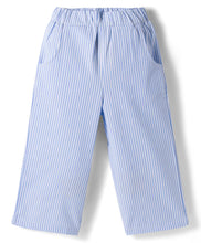 Load image into Gallery viewer, Cotton Seer Sucker Striped Jacket with Bow Pant Set