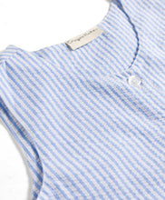 Load image into Gallery viewer, Cotton Seer Sucker Striped Jacket with Bow Pant Set