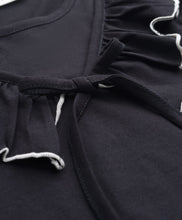 Load image into Gallery viewer, Solid Frilled Crop Top Hearts Printed Culotte Pant Set
