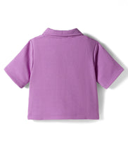 Load image into Gallery viewer, Solid Waffle Textured Crop Shirt Culotte Pant Co-ord Set