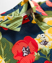 Load image into Gallery viewer, Floral Cotton Collar Top and Waffle Culotte Pant Set