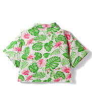 Load image into Gallery viewer, Floral Printed Collar Top and Palazzo Co-ord Set