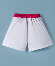 Load image into Gallery viewer, Cotton Color Block Short Sleeves Top Skort Set