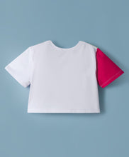 Load image into Gallery viewer, Cotton Color Block Short Sleeves Top Skort Set
