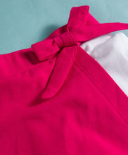 Load image into Gallery viewer, Cotton Color Block Short Sleeves Top Skort Set