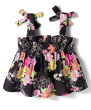 Load image into Gallery viewer, Floral Printed Straped Top Belted Short Co-ord Set