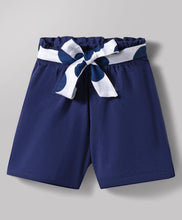 Load image into Gallery viewer, Polka Printed Straped Top Belted Short Set