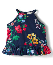 Load image into Gallery viewer, Cotton Floral Printed Halter Neck Top Skort Set