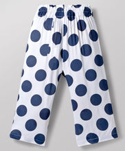 Load image into Gallery viewer, Solid Frilled Short Sleeves Top Polka Palazzo Set