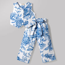 Load image into Gallery viewer, Floral Printed Jacket Palazzo Co-ord Set