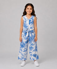 Load image into Gallery viewer, Floral Printed Jacket Palazzo Co-ord Set