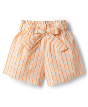 Load image into Gallery viewer, Cotton Woven Striped Co-ord Set with Bow Applique