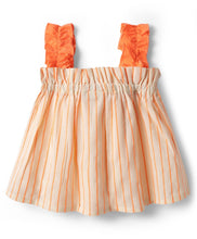 Load image into Gallery viewer, Cotton Woven Striped Co-ord Set with Bow Applique