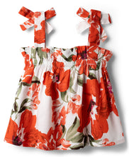 Load image into Gallery viewer, Floral Printed Straped Top Belted Short Co-ord Set