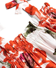 Load image into Gallery viewer, Floral Printed Straped Top Belted Short Co-ord Set