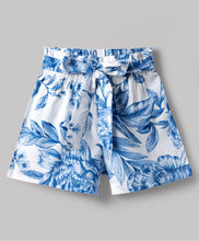 Load image into Gallery viewer, Floral Printed Frilled Top Belted Short Co-ord Set