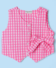 Load image into Gallery viewer, Cotton Checkered Top Belted Short Co-ord Set