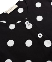 Load image into Gallery viewer, Polka Printed Top Waffle Flap Skort Set with Bow Applique