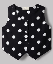 Load image into Gallery viewer, Polka Printed Top Waffle Flap Skort Set with Bow Applique