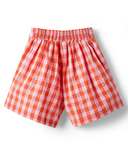 Load image into Gallery viewer, Checkered Straped Top Flap Skort Co-ord Set