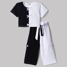 Load image into Gallery viewer, Color Block Top Pant Co-ord Set