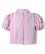 Load image into Gallery viewer, Cotton Striped Top Pant Co-ord Set