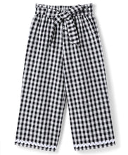 Load image into Gallery viewer, Cotton Checkered Collared Lace Top Pant Co-ord Set