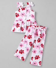 Load image into Gallery viewer, Cotton Floral Printed Top and Pant Co-ord Set