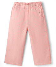 Load image into Gallery viewer, Cotton Striped Top and Pant Co-ord Set - Pink