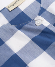 Load image into Gallery viewer, Checkered Jacket and Pant Co-ord Set - Blue