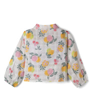 Load image into Gallery viewer, Floral Printed Frilled Top Textured Pant Set - Offwhite