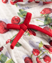 Load image into Gallery viewer, Cotton Berry Printed Frilled Top Pant Co-ord Set - Offwhite