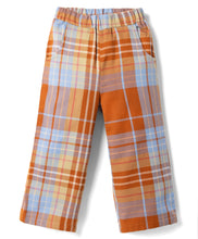 Load image into Gallery viewer, Textured Fabric Collared Top and Checkered Culotte Set