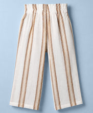 Load image into Gallery viewer, Cotton Striped Full Sleeves Shirt Top and Culotte Set