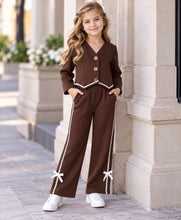 Load image into Gallery viewer, Structured Fabric Solid Top and Culotte Co-ord Set