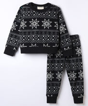 Load image into Gallery viewer, Polar Fleece Jacquard Sweatshirt and Jogger Co-ord Set