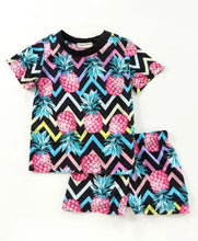 Load image into Gallery viewer, Pineapple Printed Half Sleeves Set