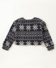Load image into Gallery viewer, Jacquard with Frill Polar Fleece Top Skirt Set